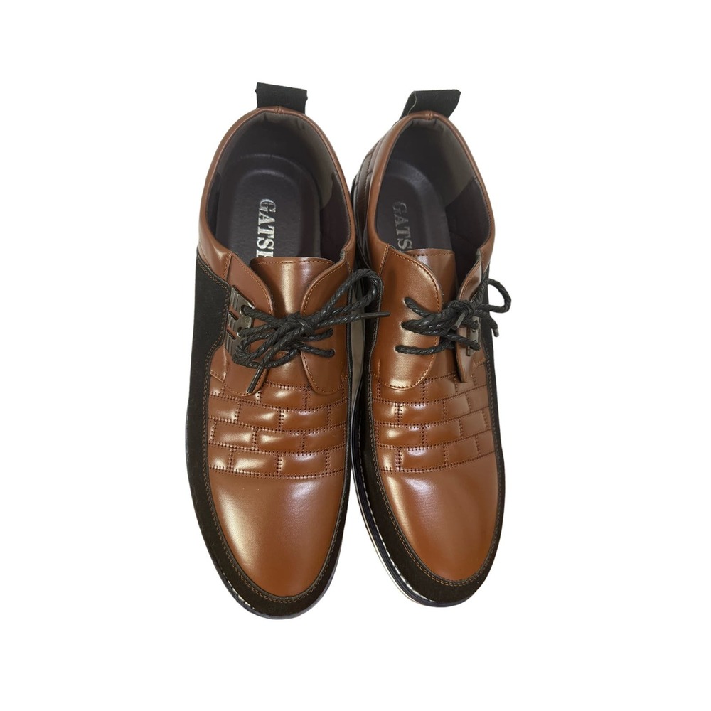 GATSBY MENS BROWN AND BLACK CASUAL SHOES- size 13- NEW WITH BOX